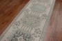 Neutral Vintage Turkish Oushak Runner No. r5324