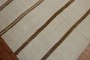 Large White and Brown Vintage Kilim No. r5352