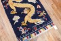 Vintage Dragon Tibetan Rug No. r5457