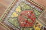 Yellow Green Turkish Scatter Square Rug No. r5494