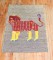 Lion Pictorial Persian Kilim Wall Hanging  No. r5706