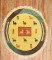 Round Persian Gabbeh Pictorial Rug No. r5715