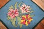 Floral American Hooked Rug No. r5798