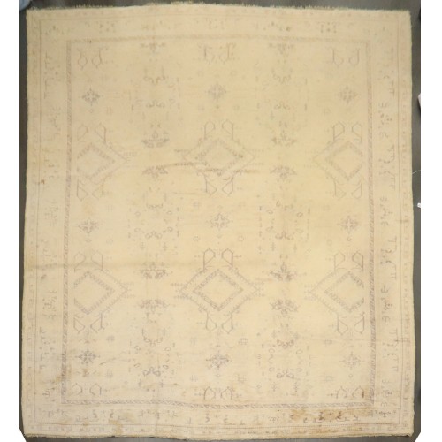 Oversize Vintage Turkish Neutral Oushak No. 10807