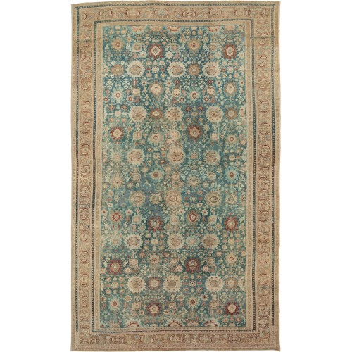 Oversize Blue Persian Malayer Carpet No. 10025