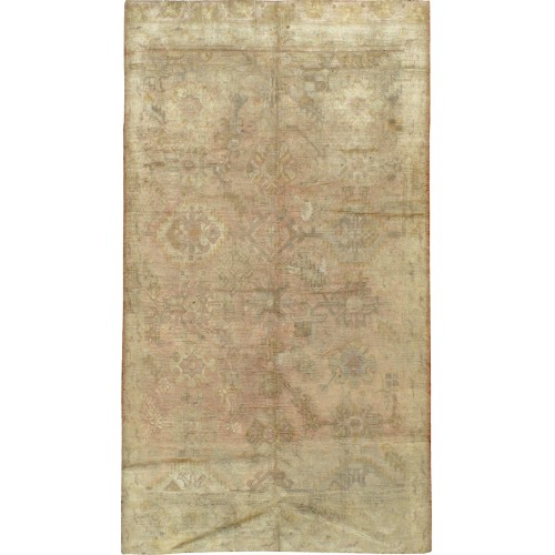 Pale Pink Antique Oushak Rug No. 10239