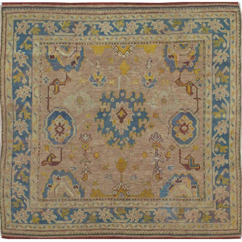 Antique Square Oushak Rug No. 10341