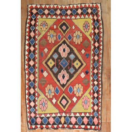 Colorful Gabbeh Accent Rug No. 10588