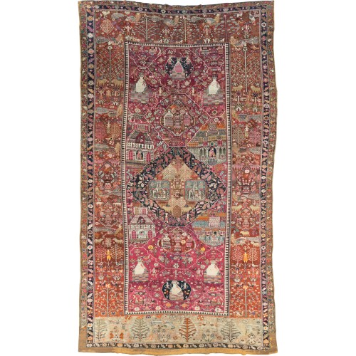 Pictorial Oversize Persian Carpet No. 10604