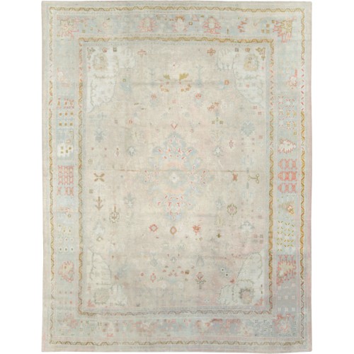 Pastel Antique Oushak Carpet No. 10643
