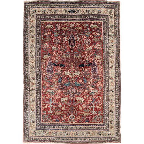 Persian Pictorial Animal Rug No. 10731