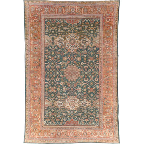 Green Antique Persian Sultanabad No. 10820