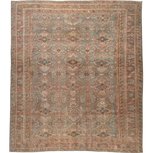 Antique Persian Malayer Oversize Square Rug No. 10846
