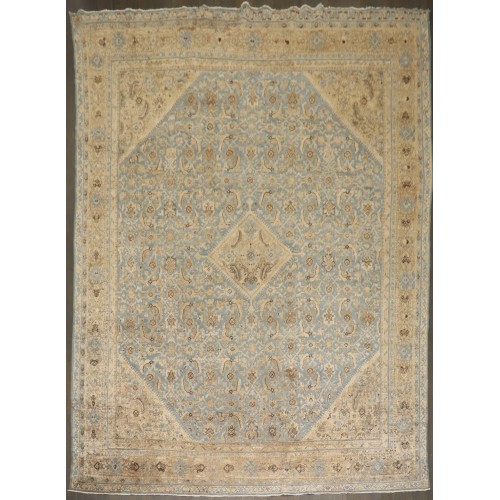 Soft Blue Persian Mahal Rug No. 10916
