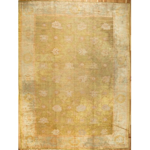 Oversize Melon Antique Turkish Oushak No. 10965