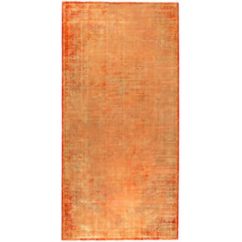 Large Gallery Size Worn Antique Turkish Oushak Rug No. 10969