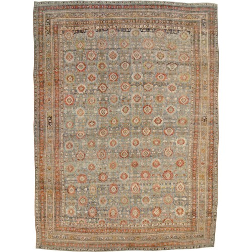 Antique Persian Bidjar Oversize Harshang Rug No. 10976