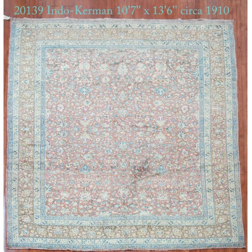Antique Indo Kerman Rug No. 20139
