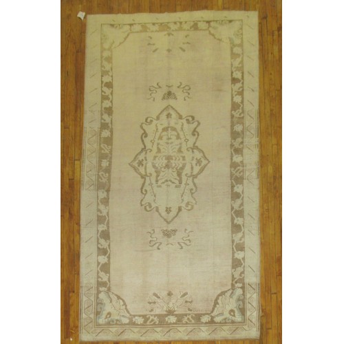 Blush color Turkish rug No. 29925