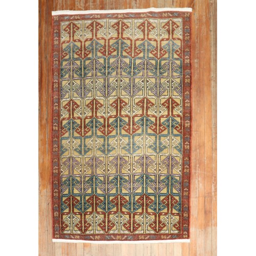 Vintage Geometric Anatolian Rug No. 30281