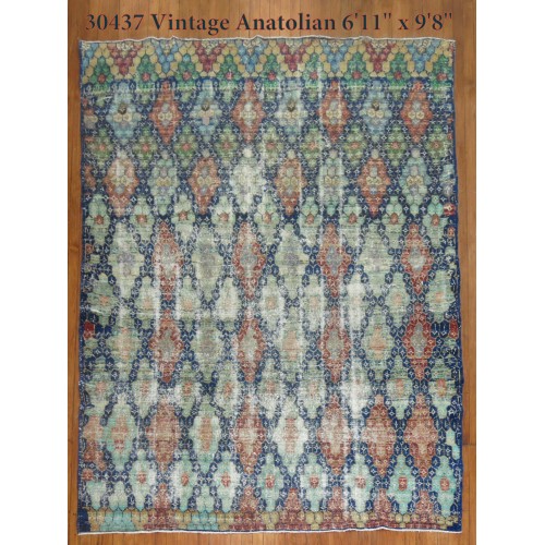 Antique Turkish Deco Rug No. 30437