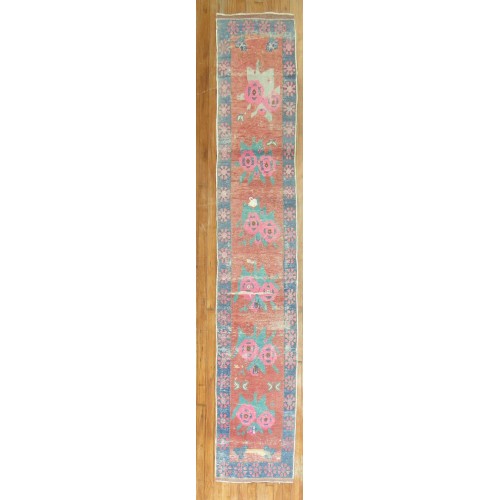 Anatolian Pink Flower Runner No. 30518