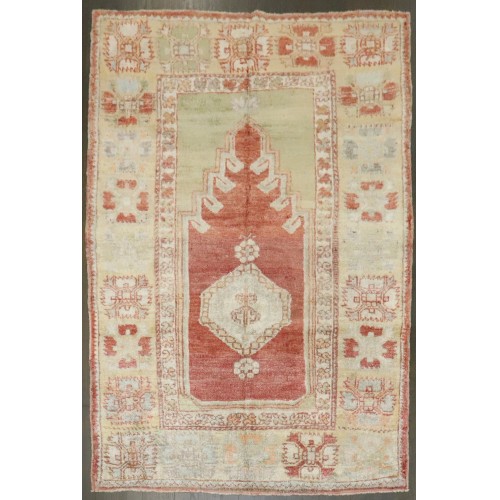 Antique Turkish Oushak Prayer Rug No. 30702