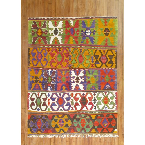 Colorful Turkish Kilim No. 30715