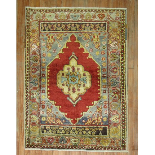 Bright Red Antique Oushak Rug No. 31024
