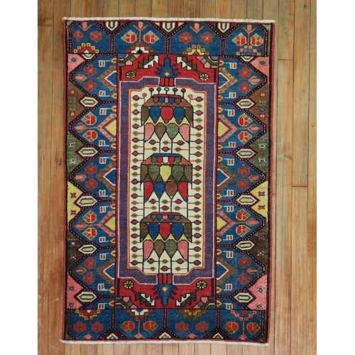 Colorful 20th Century Antique Persian Malayer Mat No. 31439