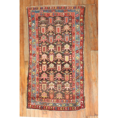 Distressed Persian Hamedan Scatter rug No. 31844