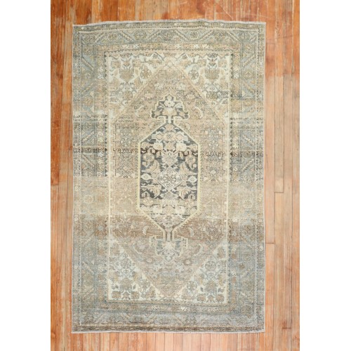 Antique Brown Charcoal Persian Malayer Rug No. 31889