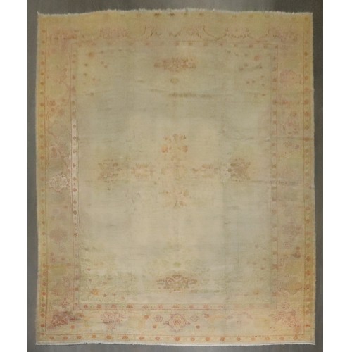 Antique Gray Turkish Oushak Rug No. 7692