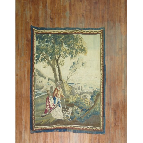 18th century Antique French Tapestry No. 7962