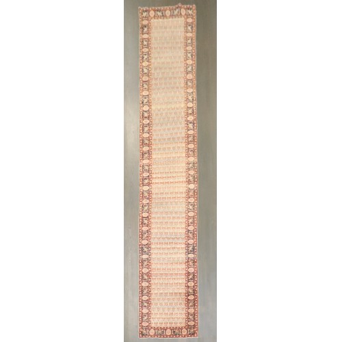 Antique Tabriz Hadji Jalil Ivory Persian Runner No. 7976