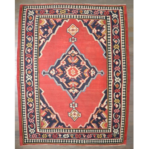 19th Century Antique Persian Senneh Kilim No. 8037