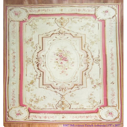 18th century Oversize French Aubusson No. 8387