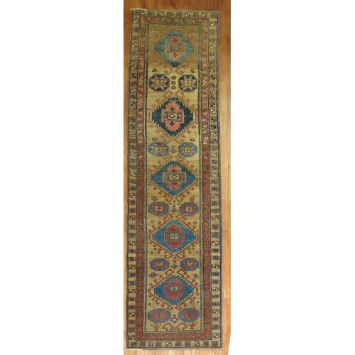 Antique Persian Bakshaish Runner No. 8521