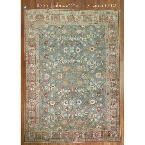 Antique Tabriz Rug No. 8553