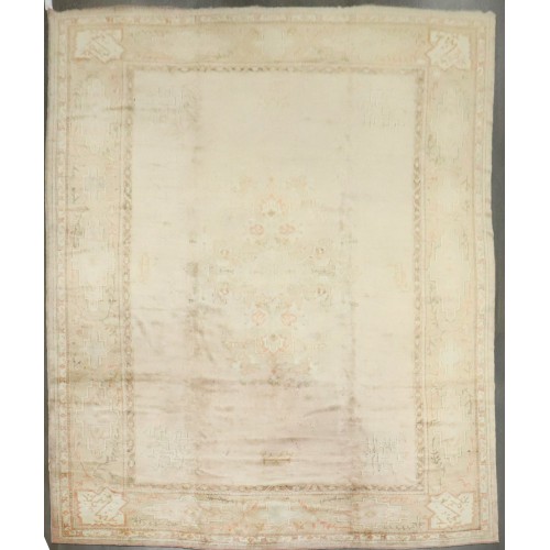 Soft Pink Antique Oushak Rug No. 8685