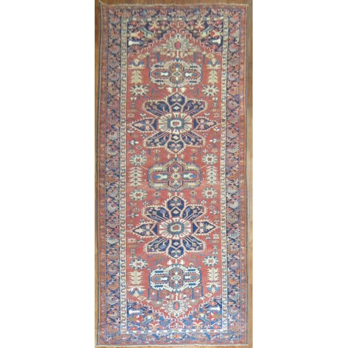 Antique Persian Heriz Gallery Rug No. 8806