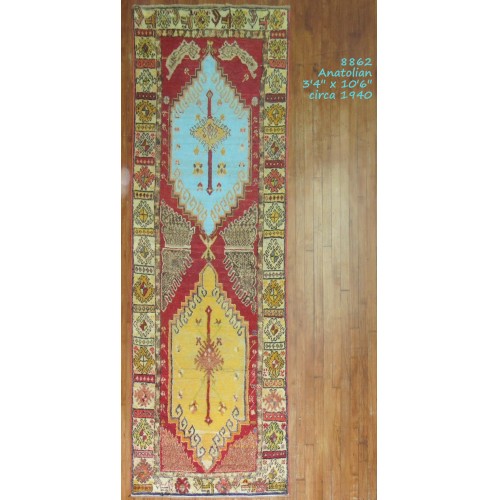 Electric Color Anatolian Runner No. 8862