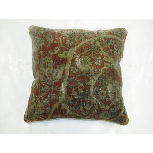 19th Century Mohtasham Persian Kashan Pillow No. 8998c