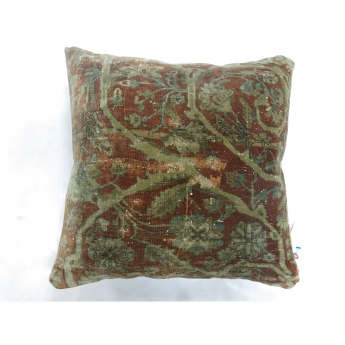 Persian Kashan Rug Pillow No. 8998p