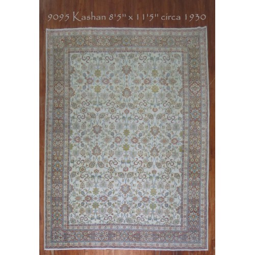 Vintage Kashan Rug No. 9095