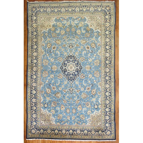 Blue Vintage Persian Kashan Rug No. 9479