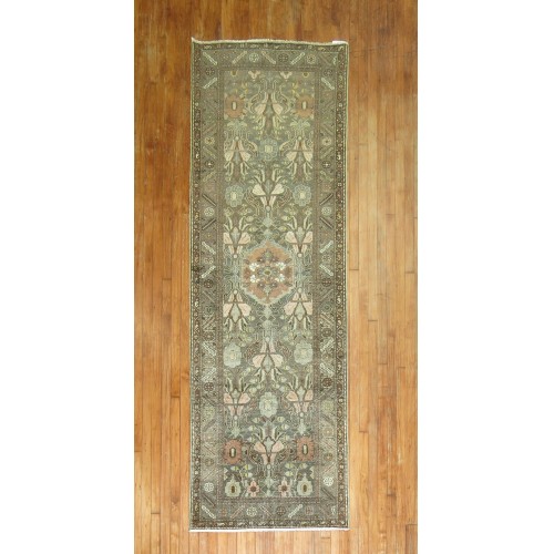 Antique Persian Floral Malayer Runner No. 9645
