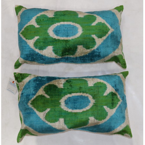 Pair of Ikat Pillows No. i140