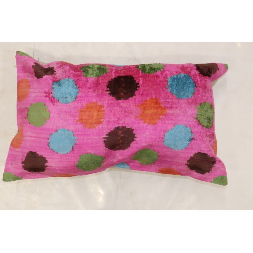  Pink Ikat Pillow No. i142