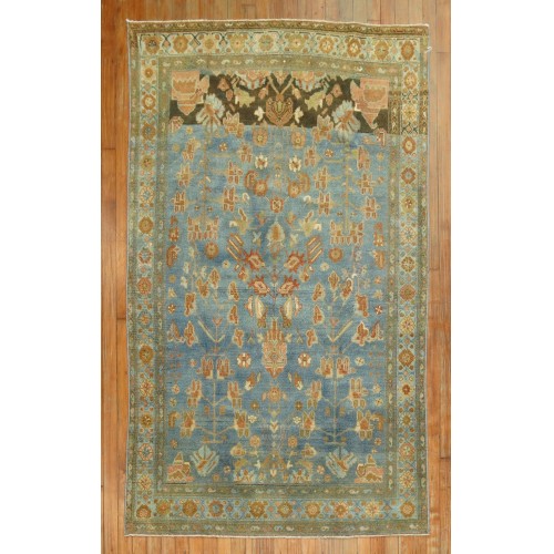 Abrash Blue Antique Persian Malayer No. j1113